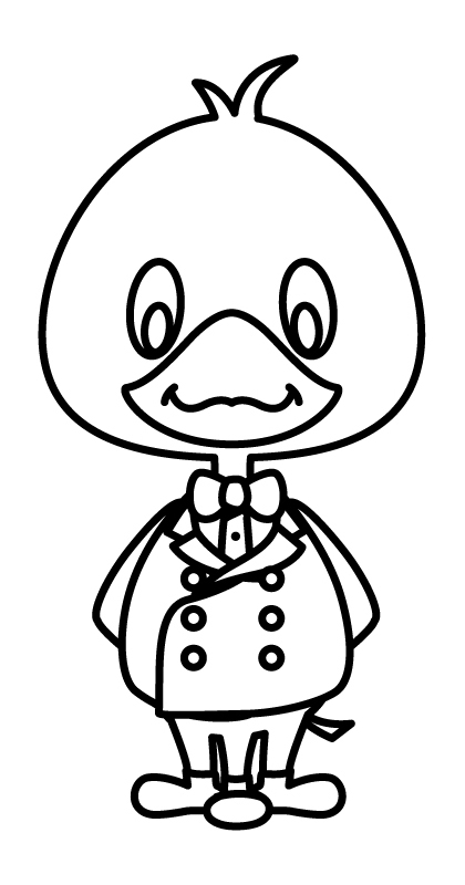 キョウちゃん塗り絵用イメージ